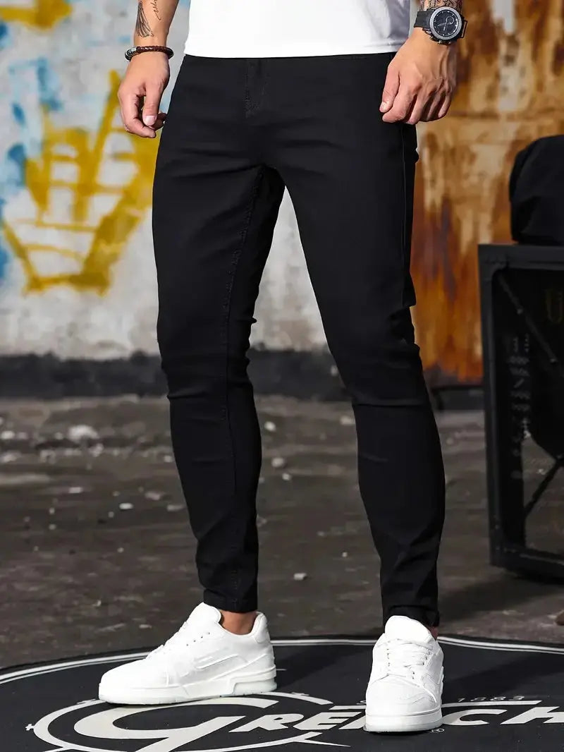 Product Image for Ravikna | Fit Stretch Denim Jeans For Men, Svart / 30