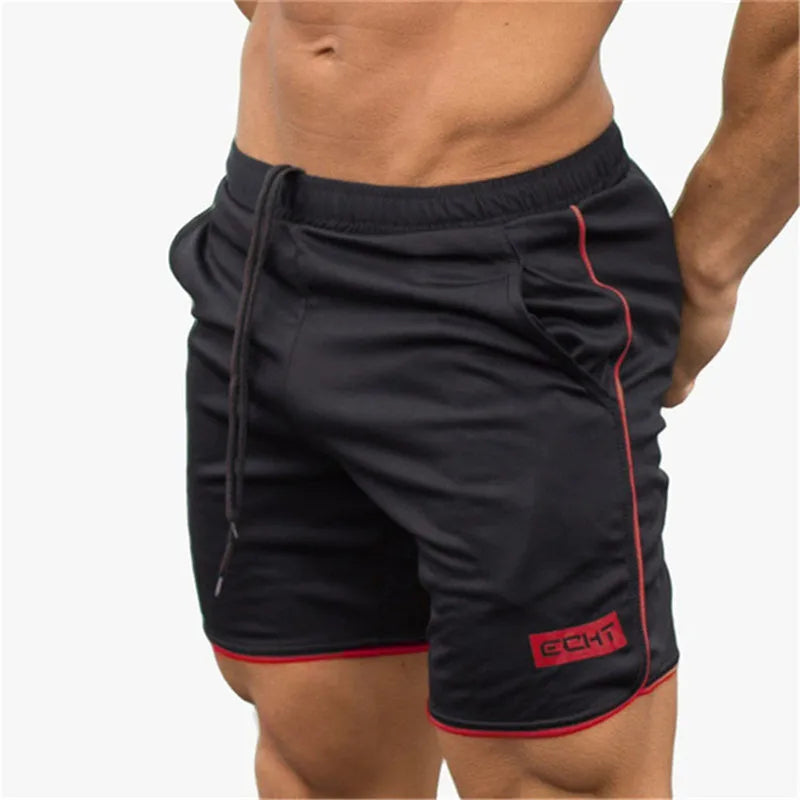 Product Image for Ravikna | Herre løpetights raskt tørkende for fitness, jogging, basketball og strand drefo, Kullsvart Rød / M
