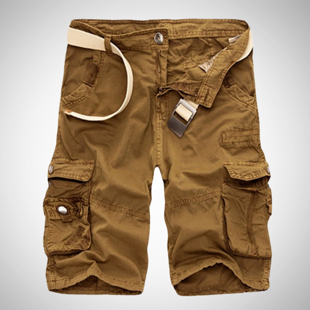 Product Image for Ravikna | Designer Sommer Cargo Shorts, Mørkegul / 34