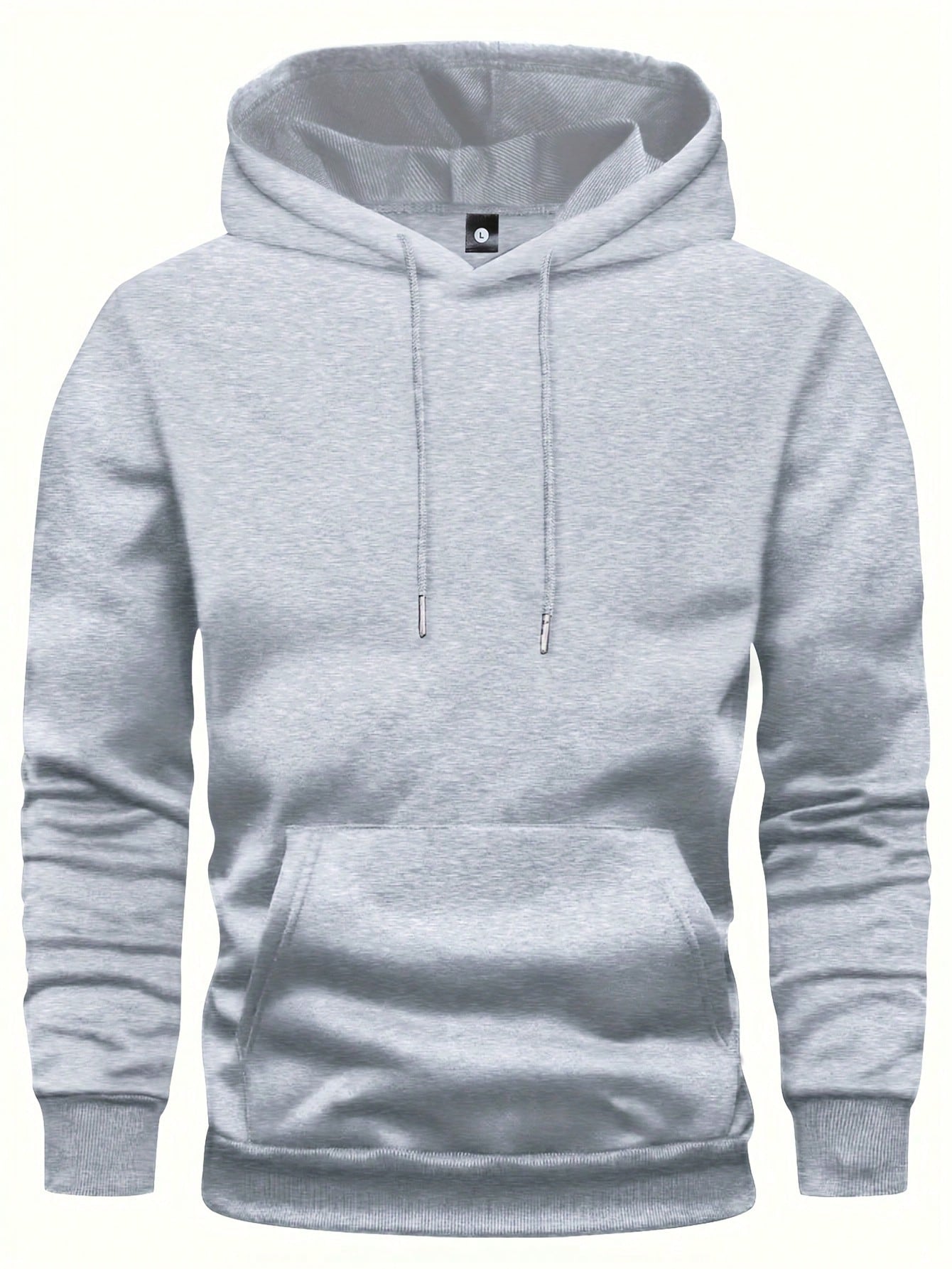 Product Image for Ravikna | Klassisk Ensfarget Herrehettegenser, Grå / 3XL