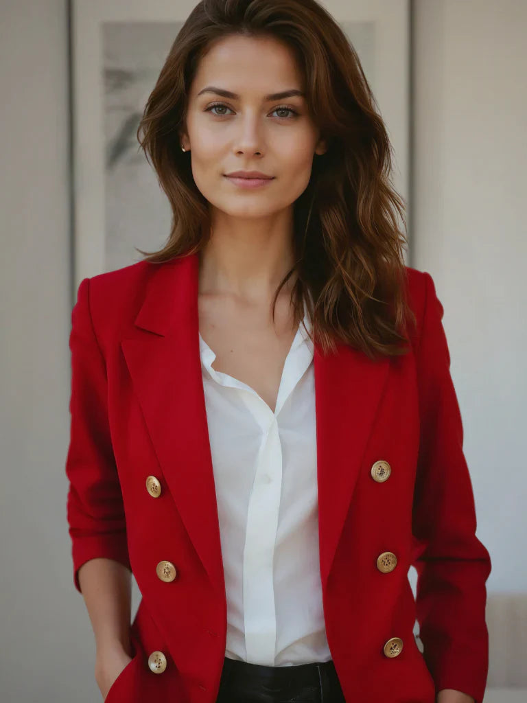 Product Image for Ravikna | Vår Og Sommer Blazer For Kvinner, Rot / S