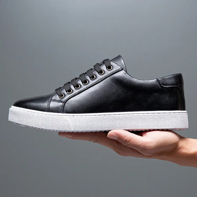 Product Image for Ravikna | Lær Herrer Sneakers, Svart / 47