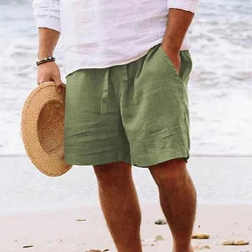 Product Image for Ravikna | Komfortable linne shorts, Grønn / S