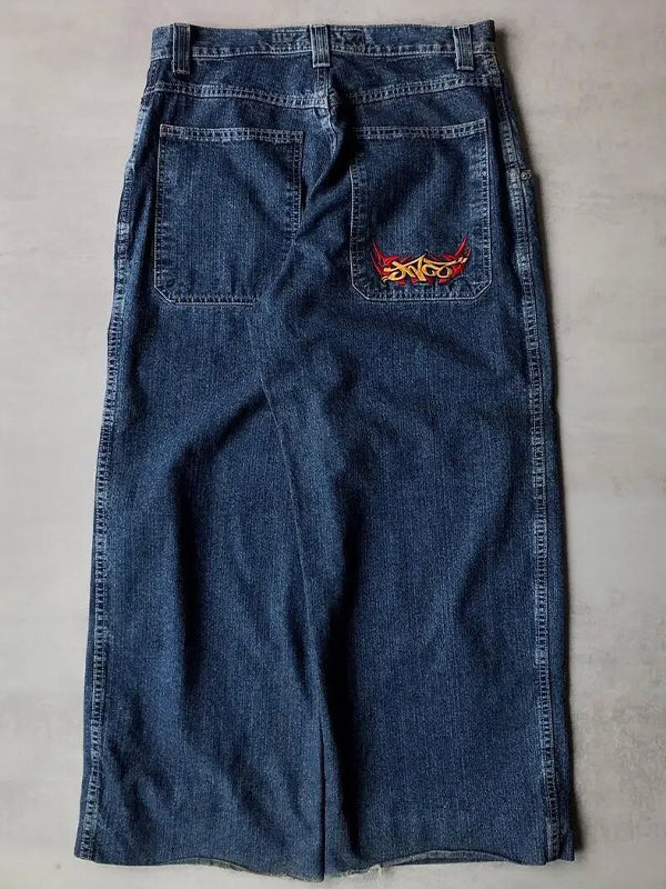 Product Image for Ravikna | Amerikansk Retro Hip Hop Boyfriend Jeans, Blå / S