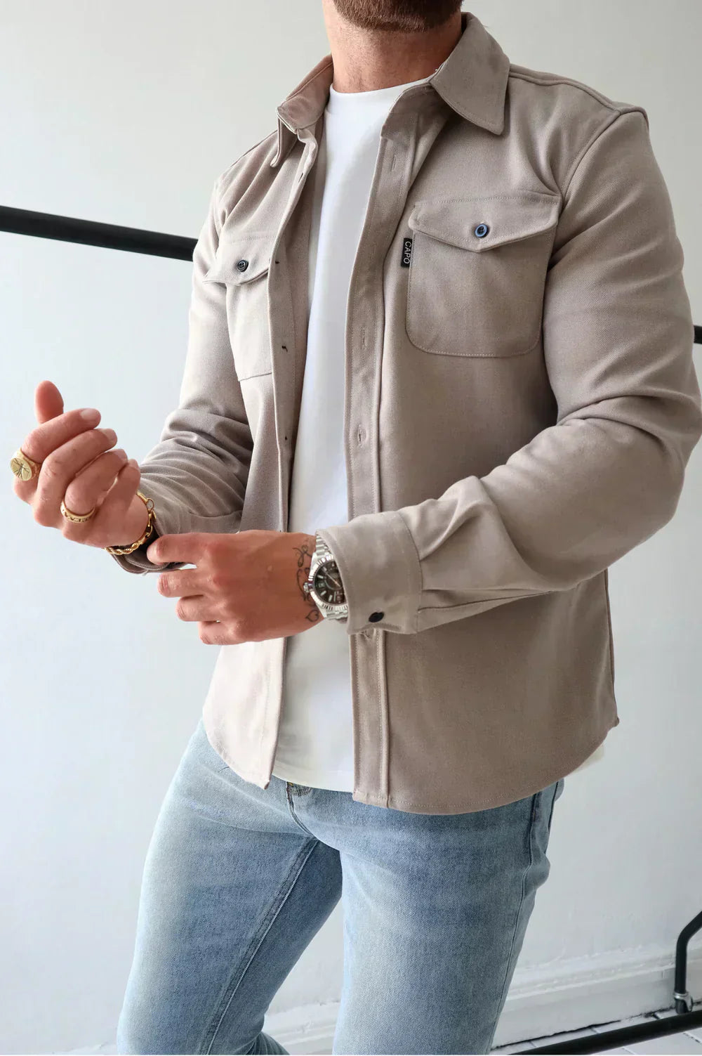 Product Image for Ravikna | Festskjorter med polo-krage for menn, Kaki / L
