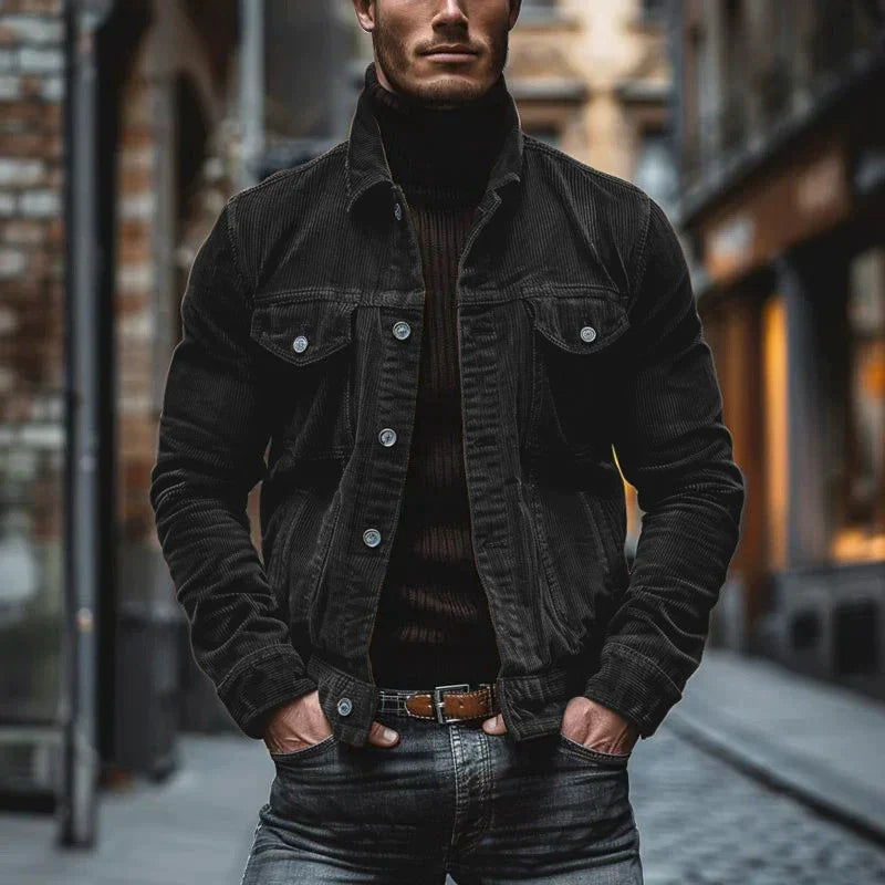 Product Image for Ravikna | Retro corduroy jacket, Svart / L