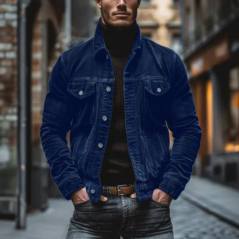Product Image for Ravikna | Retro corduroy jacket, Blå / XL