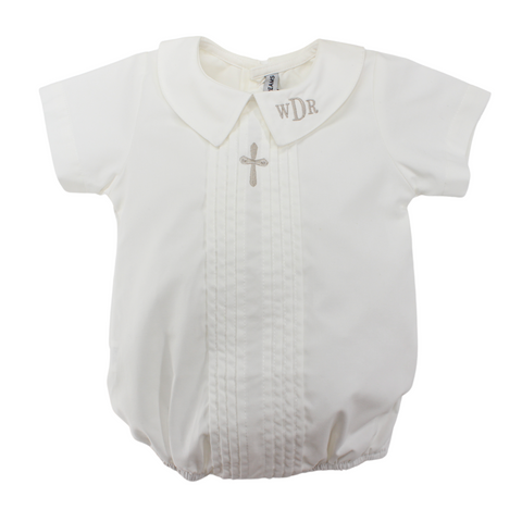 Baby Boys Christening Romper Heirloom Outfit