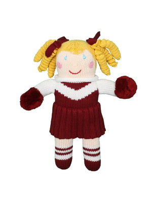 Cheerleader Knit Dolls - Feeney's Fine Gifts and Decor - Doll Cheerleader Outfit