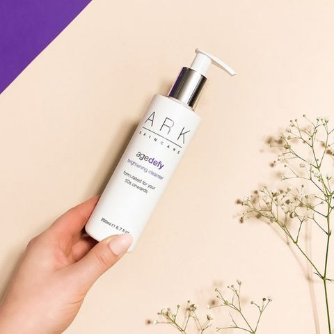 ARK Skincare's Age Defy Brightening Cleanser for 50s and onwards. Mature skin. 