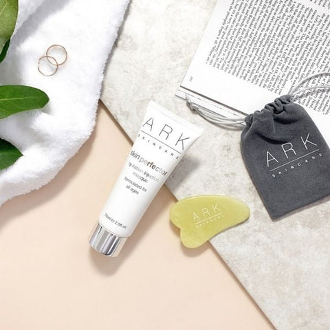 ARK Skincare's Skin Perfector Hydration Injection Masque and Gua Sha Jade Facial Tool