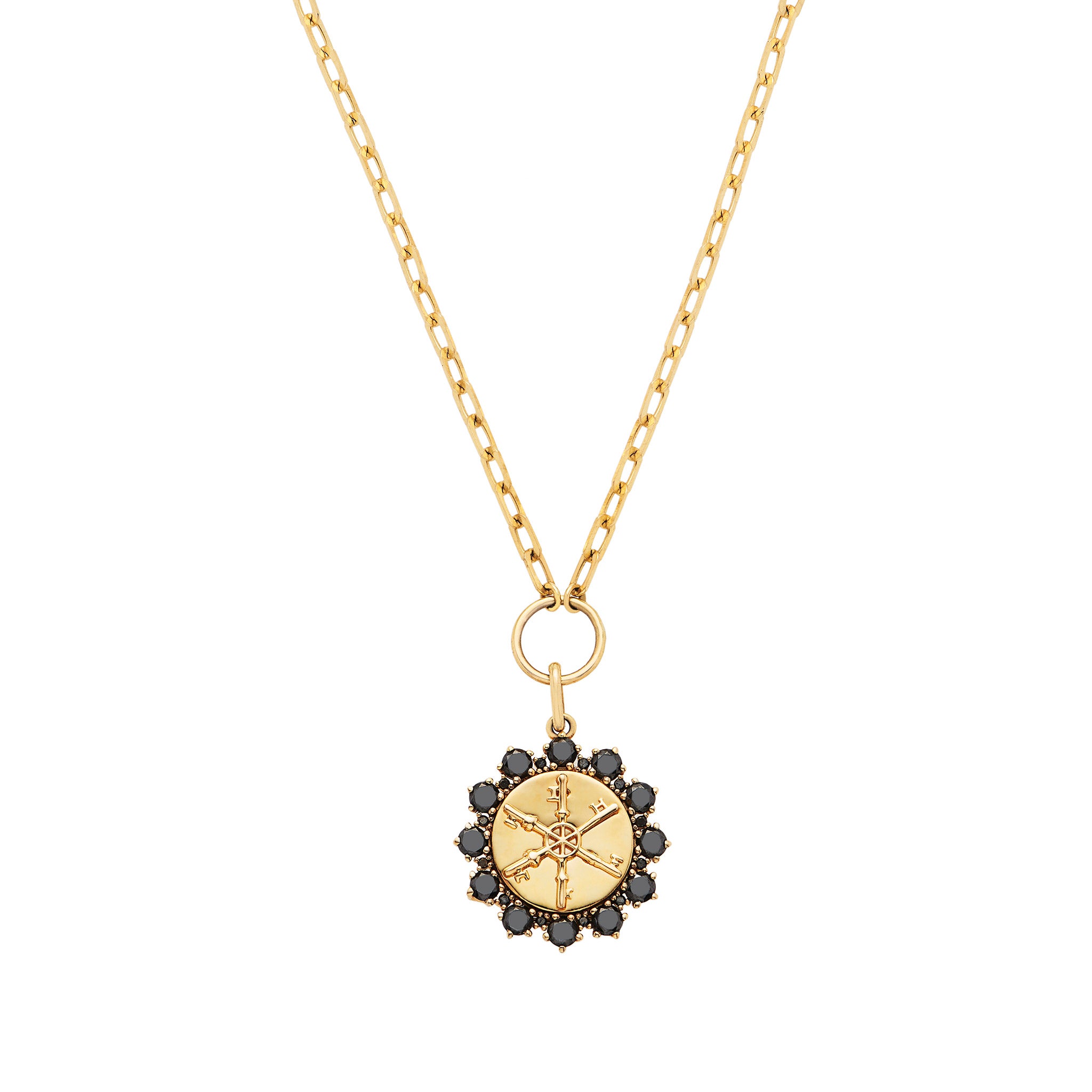 Aria Round Medallion Necklace