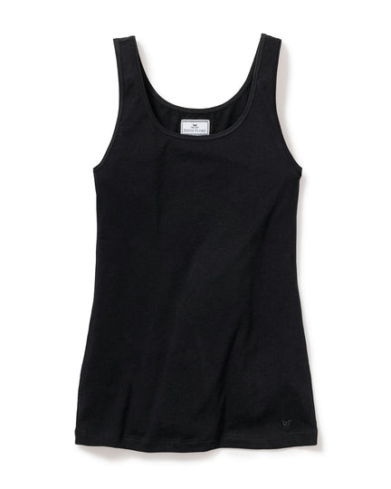 Women's Pima Tank Top in Black Image 1
