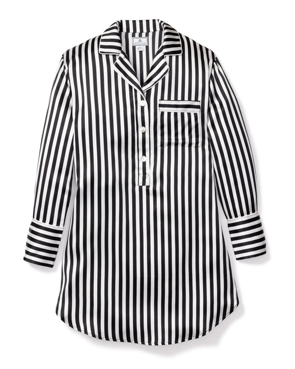 Belabumbum Striped Nursing Chemise Black and White Stripe - Soma