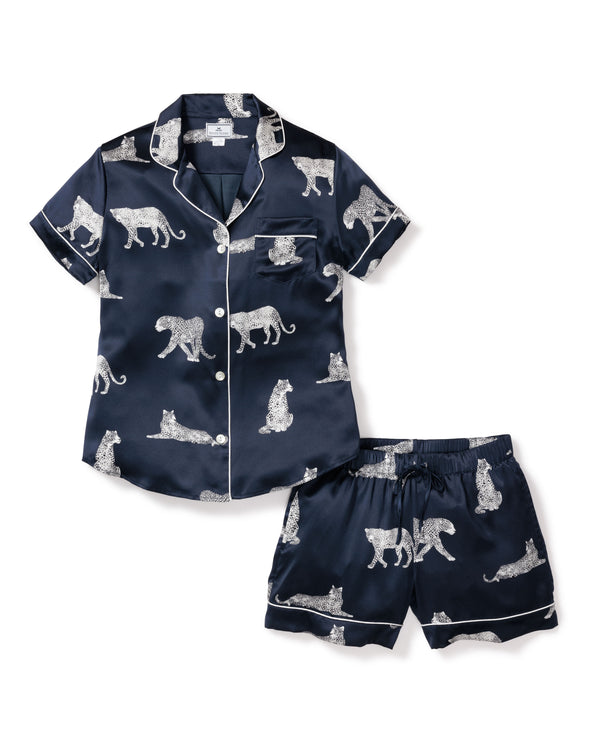 Men's Silk Pajama Set in Navy – Petite Plume