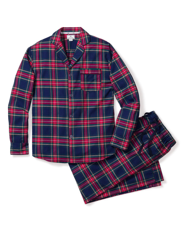 Lands' End Men's Flannel Robe - Medium - Rich Red Multi Tartan : Target