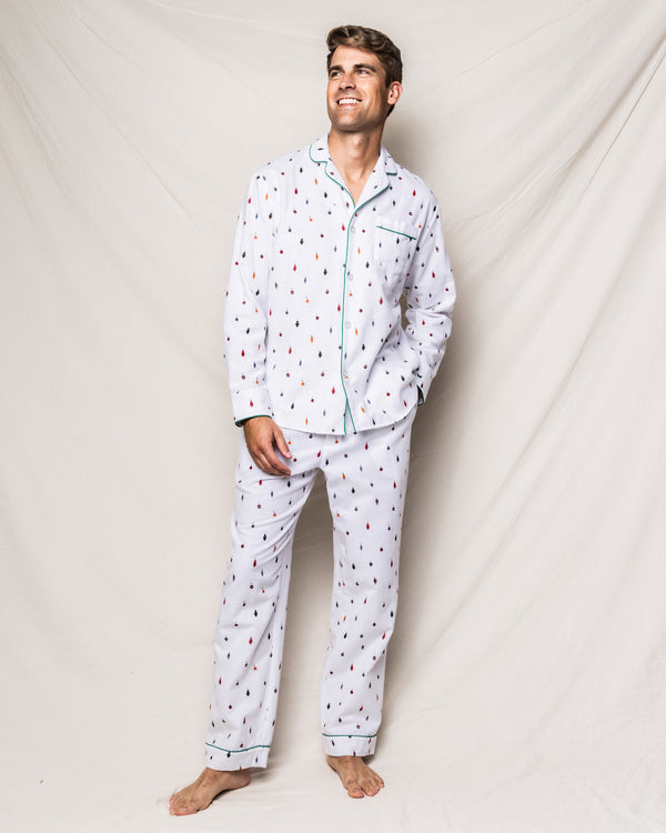 Men's Flannel Pajama Set in Forest Green – Petite Plume