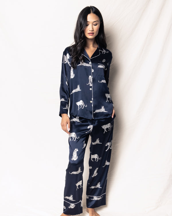 Women’s Pima Pajama Set in Navy