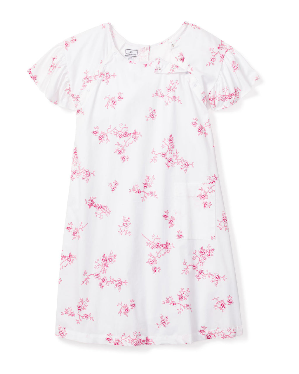 English Rose Floral Hospital Gown – Petite Plume