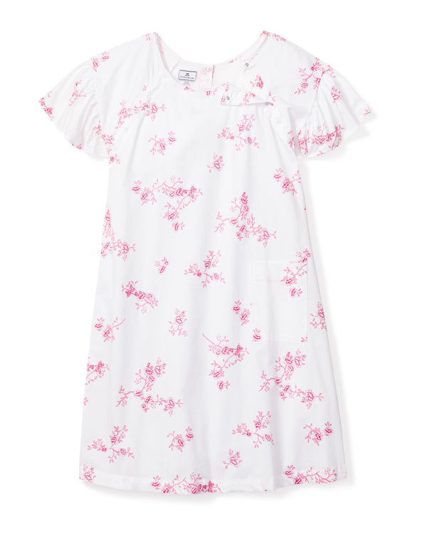 Texsheen Labor & Delivery Maternity Hospital Gown Nightgown Pink Large  Floral