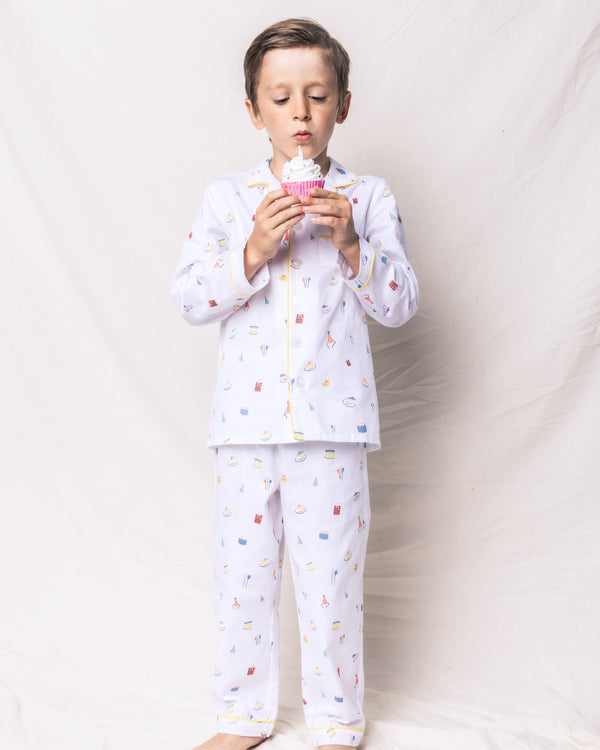 Kid's Twill Pajama Set in Easter Gardens