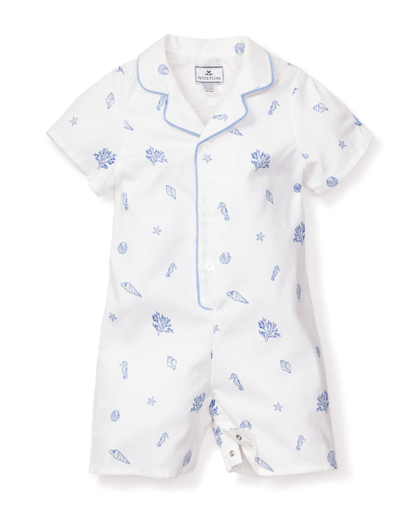 Petite Plume Baby's ​Par Avion Summer Romper - White - Size 12 Months