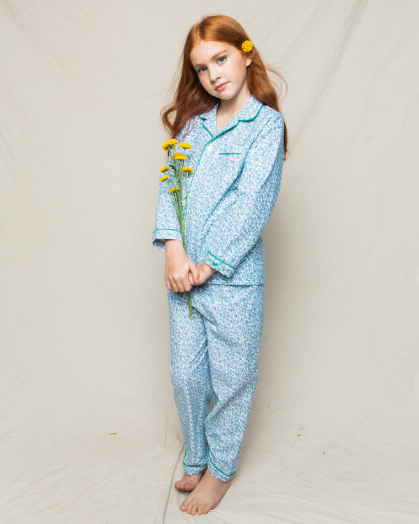 Kid's Flannel Pajama Set in West End Houndstooth