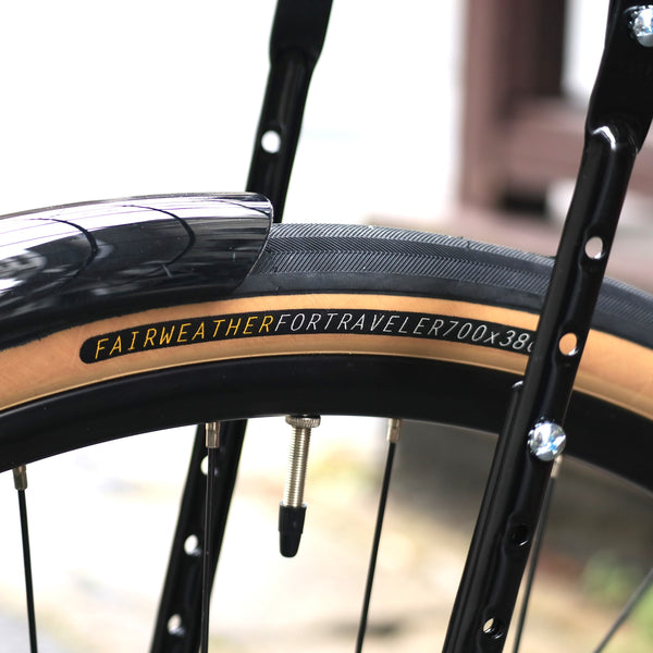 前後のタイヤ-FAIRWEATHER(フェアウェザー)/for traveler tire(blk/skin)700x38c