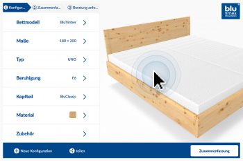 Wasserbetten-Konfigurator