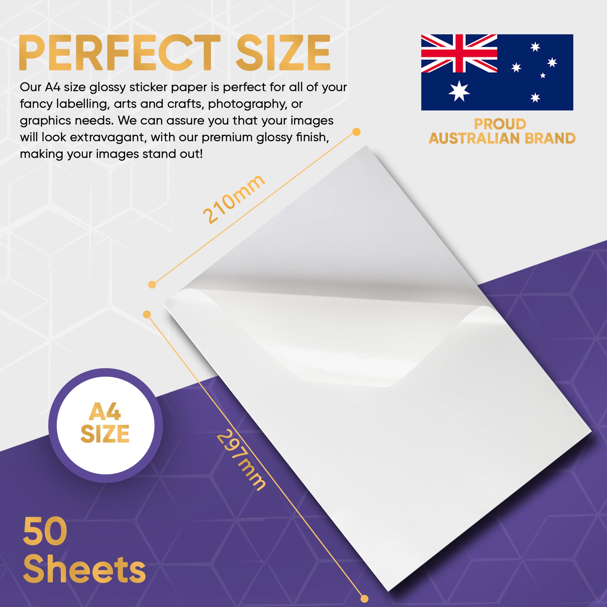 White Blank Sticker Paper