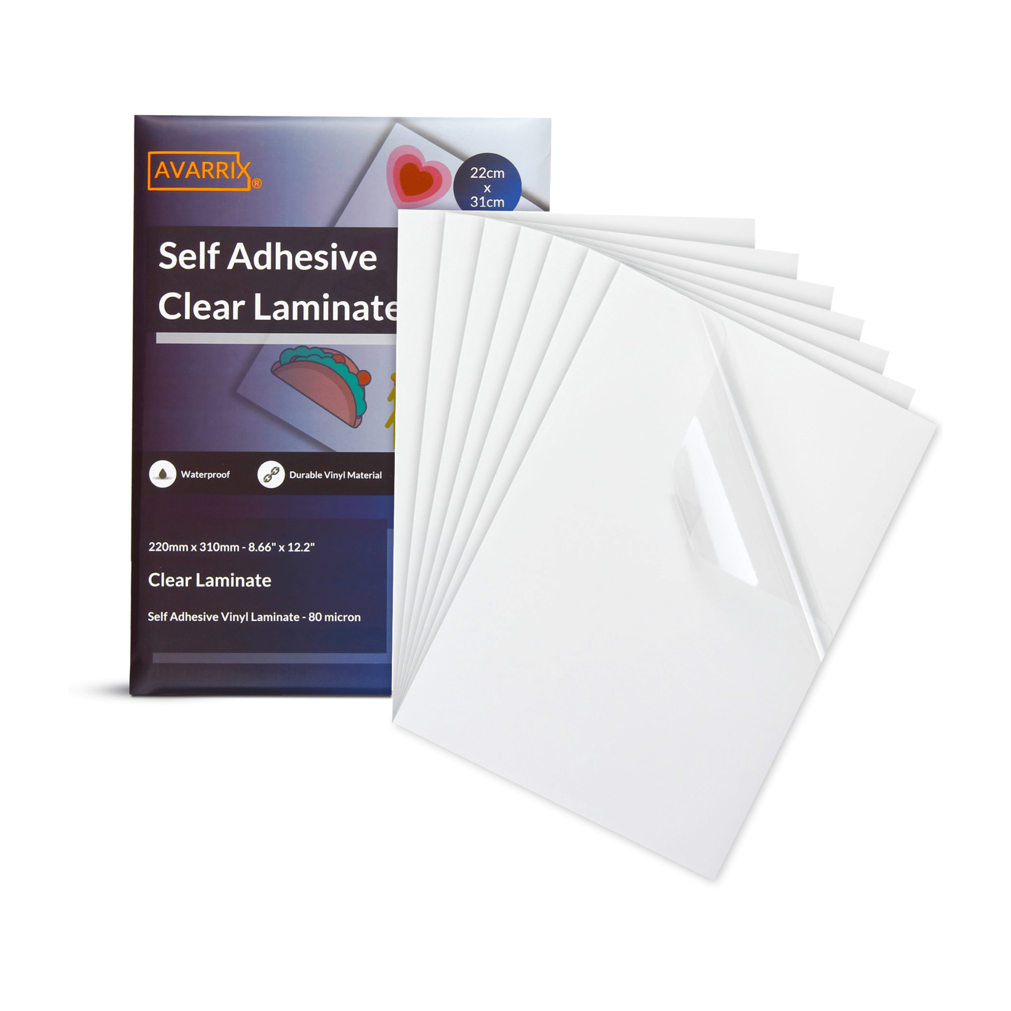 Printable Vinyl Glossy Sticker Paper with 25 Sheets