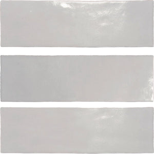 Zellige Charm Semi-Gloss Ceramic Tiles – Pearl Gray - Arda Ogan