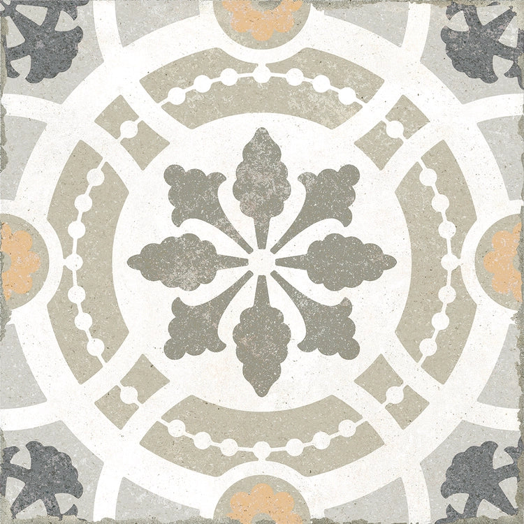 Zellige Charm Porcelain Floor Tiles – Sahara Geometry