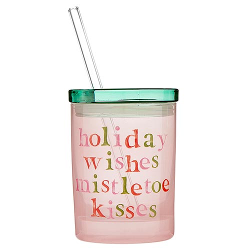 Holiday Wishes Glass