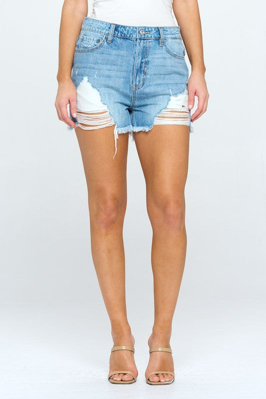 Ryan Distressed Denim Shorts