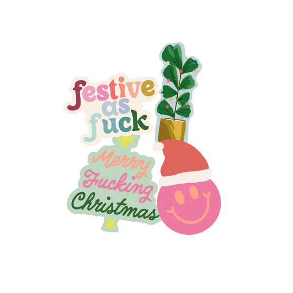 Merry Fucking Christmas Sticker