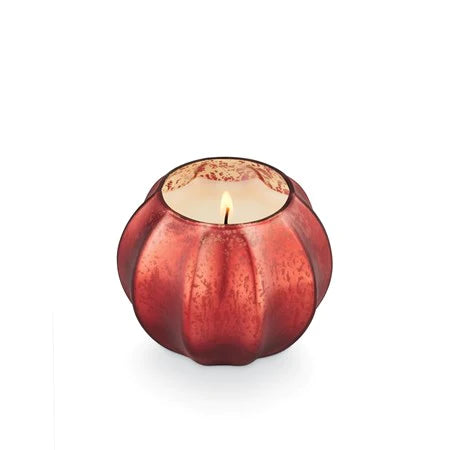 Copper Leaves Mercury Pumpkin Candle