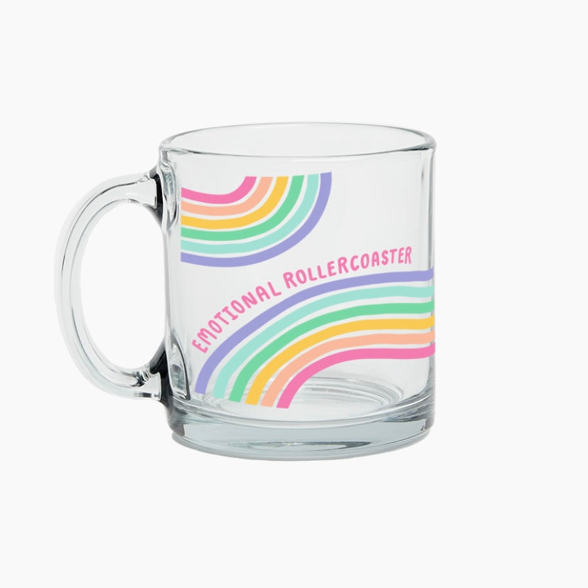 Emotional Rollercoaster Glass Mug