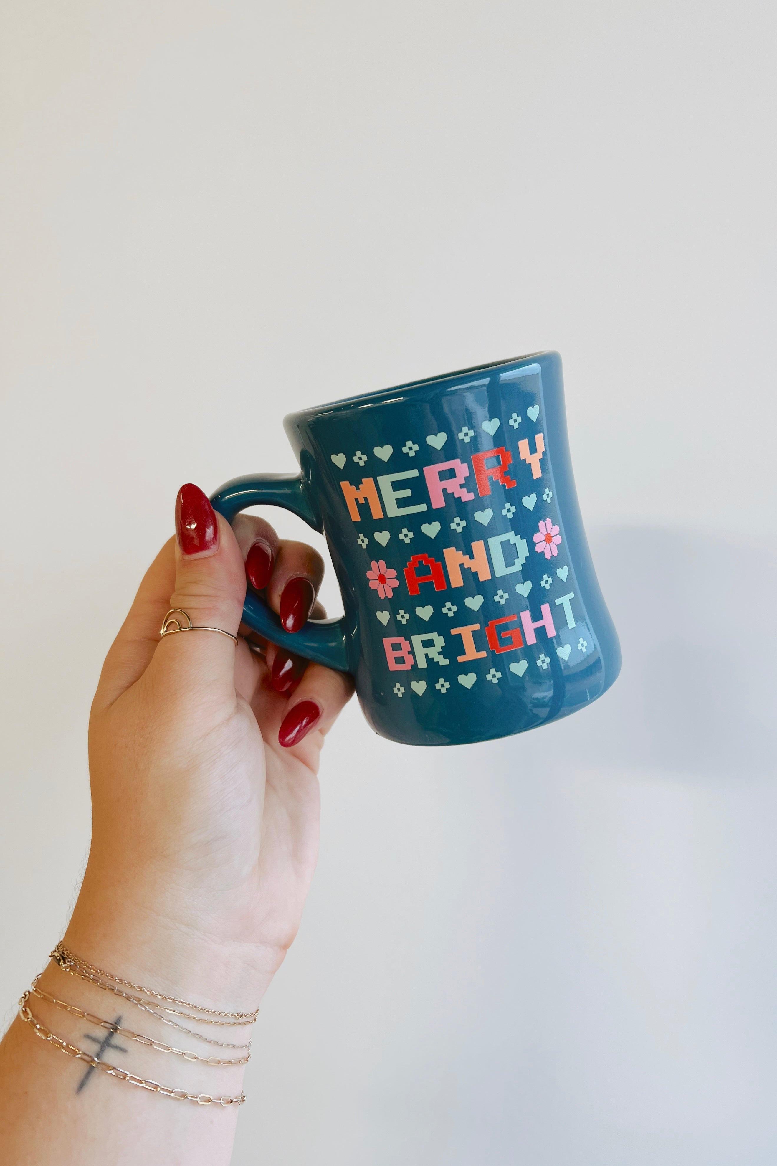 Merry And Bright Diner Mug