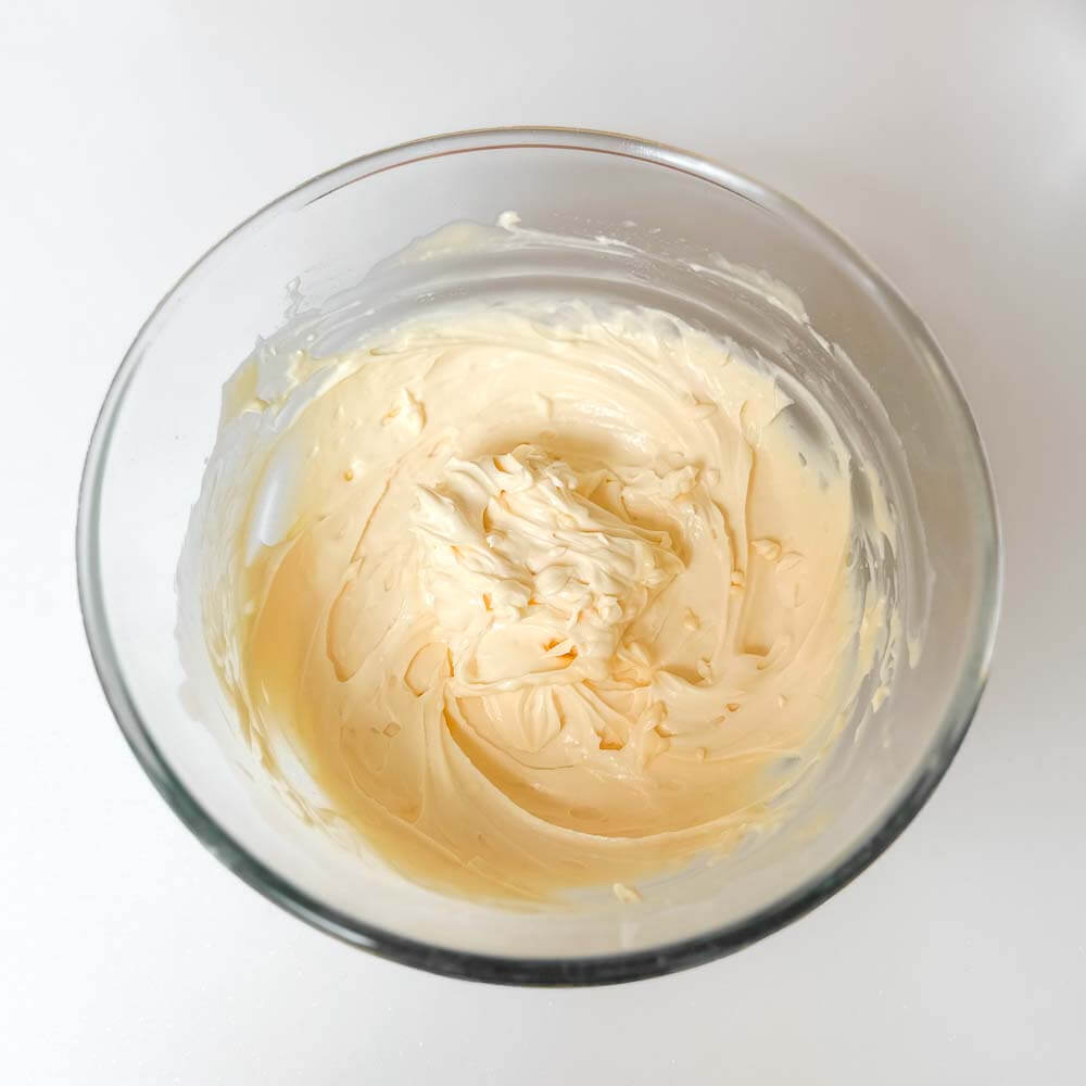 Mix egg yolks with mascarpone to make a smooth, indulgent cream