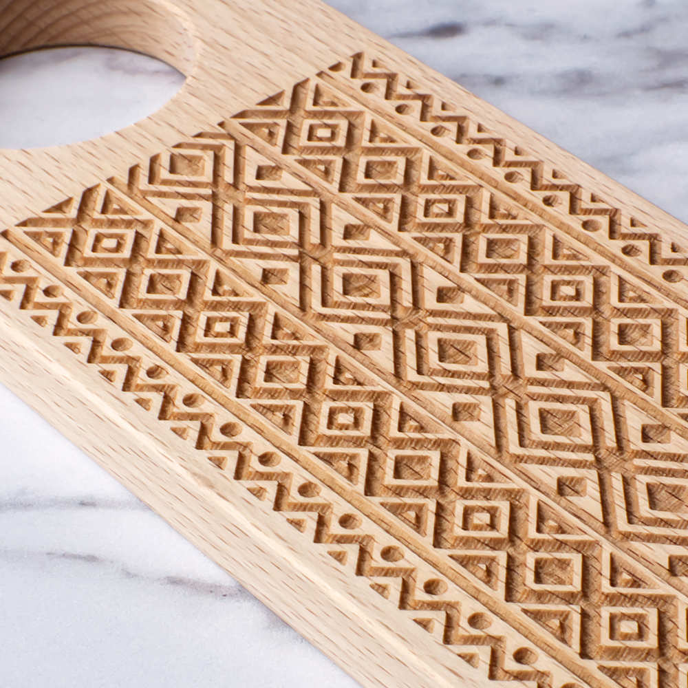 Multilayer Birch Wood Pastry Board dimensions: 50x30cm - tagliapasta