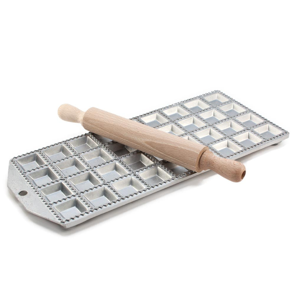 Eppicotispai Beechwood Pappardelle Cutter Rolling Pin