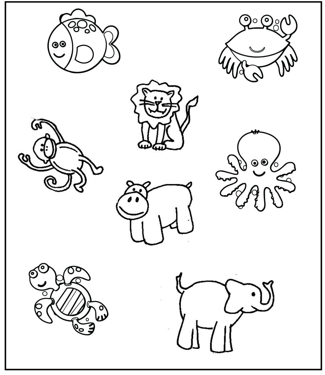 Free Kindergarten Worksheets - Animals 46 | Olympiad tester