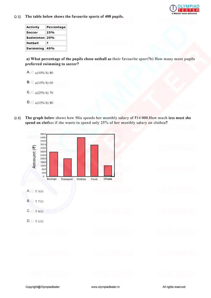 case study based questions class 7 maths data handling