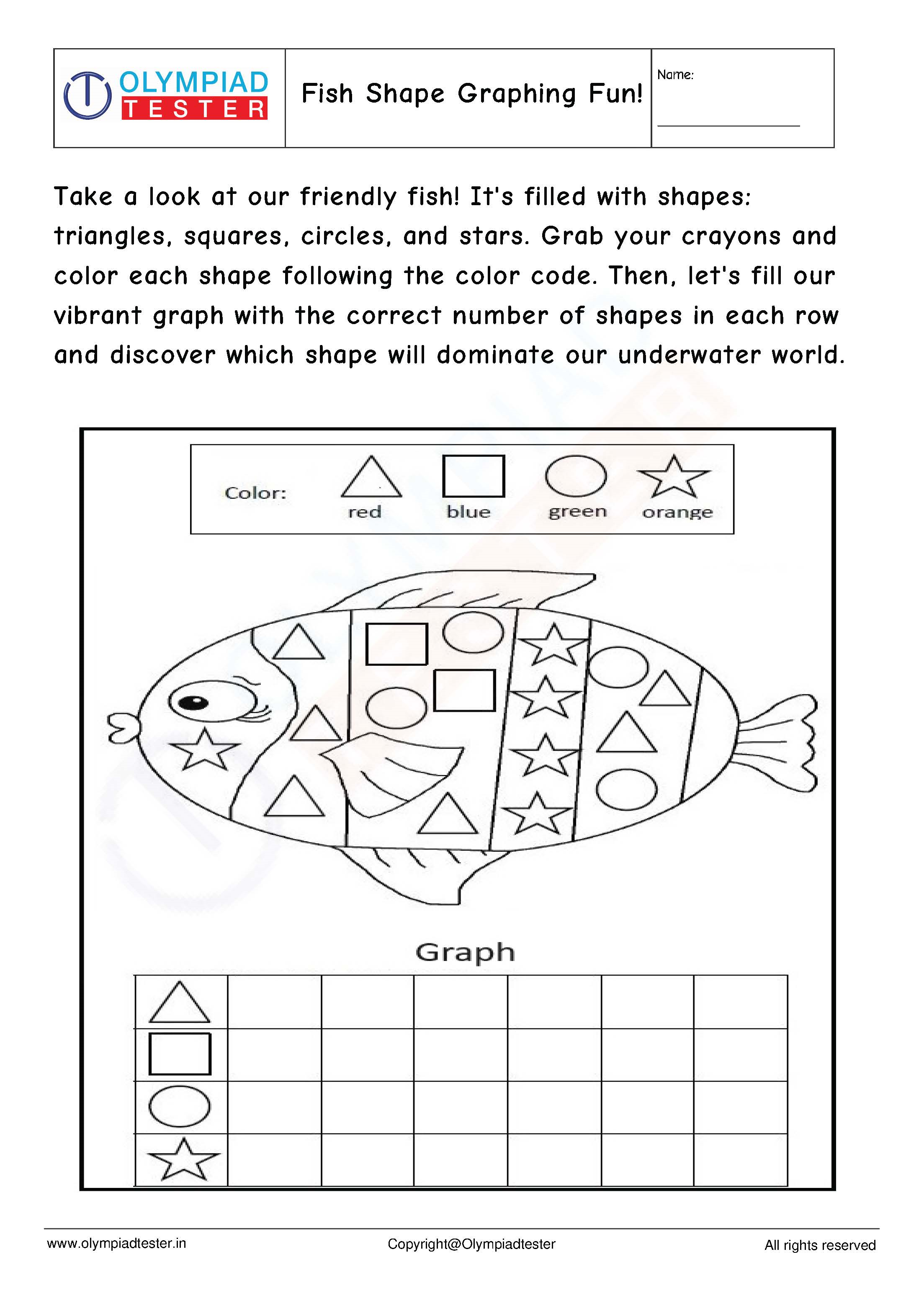 kindergarten math worksheet on shapes