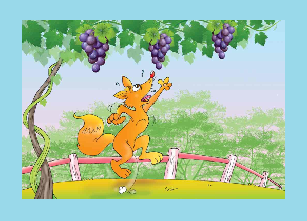 Unseen passage for Class 1 - Fox and the grapes