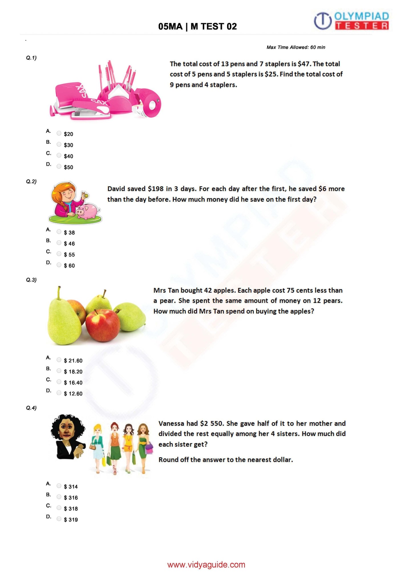 Maths Olympiad Worksheets For Class 5