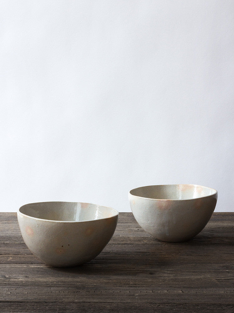 large grey ceramic bowl