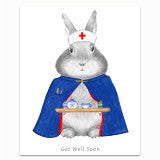 Greeting Card - Get Well Soon Bunny