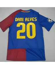 Daniel Alves Barcelona 2009 Roma Final Retro Jersey Trikot Maillot